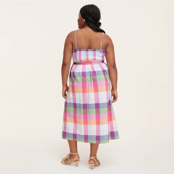 FINAL HOURS Kate Spade x Target Plaid Tie-Waist Midi Dress - Picture 2 of 6
